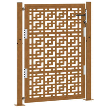 Poort met kruisontwerp 105x130 cm weervast staal