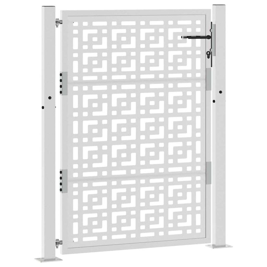 Poort met kruisontwerp 105x130 cm weervast staal