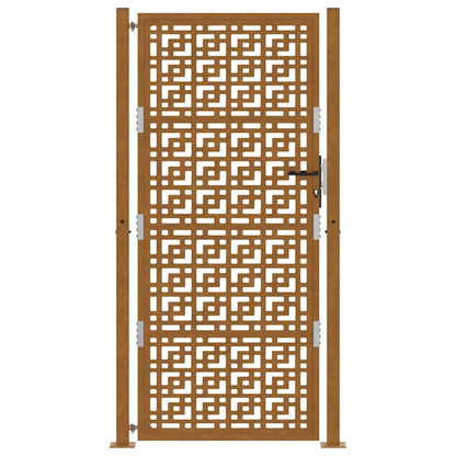Poort met kruisontwerp 105x130 cm weervast staal