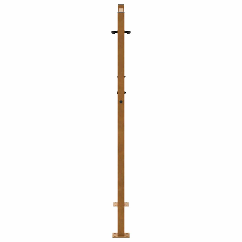 Poort met kruisontwerp 105x130 cm weervast staal
