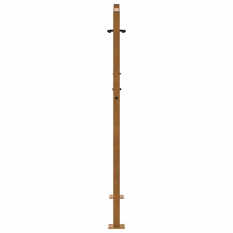 Poort met kruisontwerp 105x130 cm weervast staal