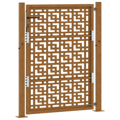 Poort met kruisontwerp 105x130 cm weervast staal