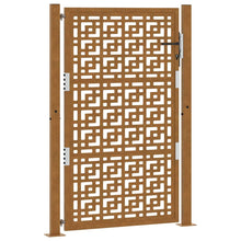 Poort met kruisontwerp 105x155 cm weervast staal