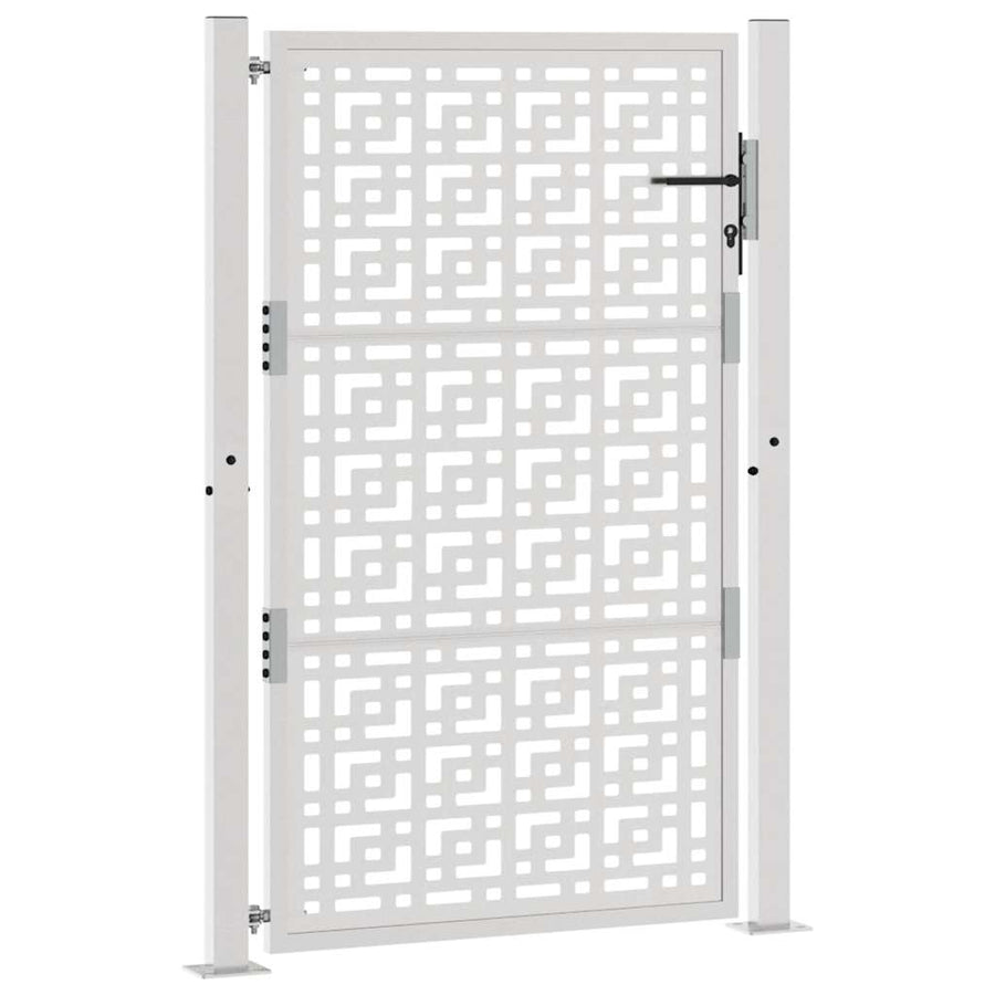 Poort met kruisontwerp 105x155 cm weervast staal