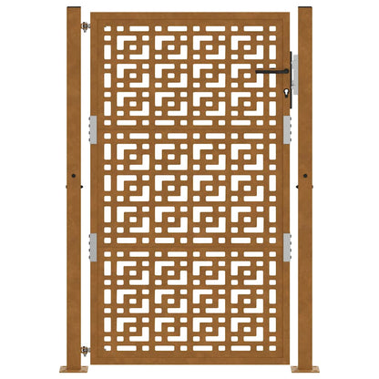 Poort met kruisontwerp 105x155 cm weervast staal