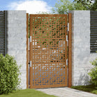 Poort 100x150 cm weervast staal kruisontwerp