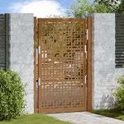 Poort 100x150 cm weervast staal kruisontwerp