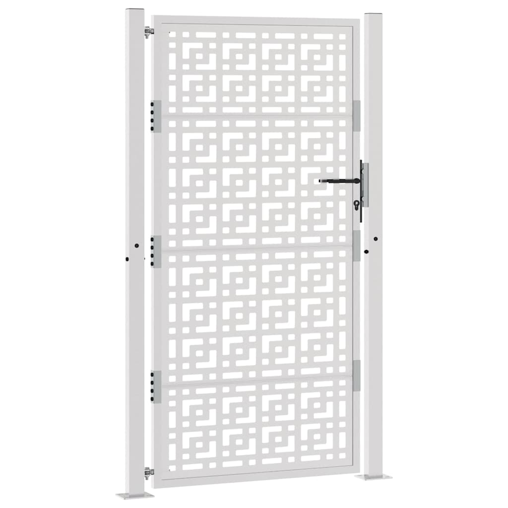 Poort met kruisontwerp 105x180 cm weervast staal