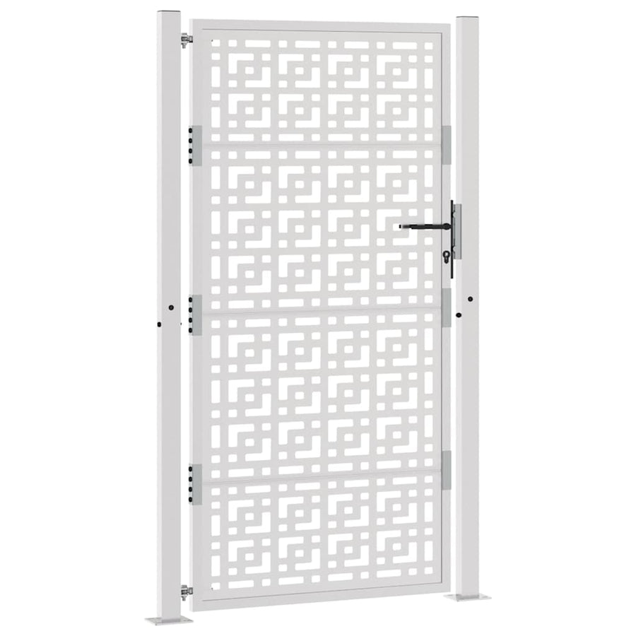 Poort met kruisontwerp 105x180 cm weervast staal