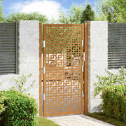 Poort 100x175 cm weervast staal kruisontwerp