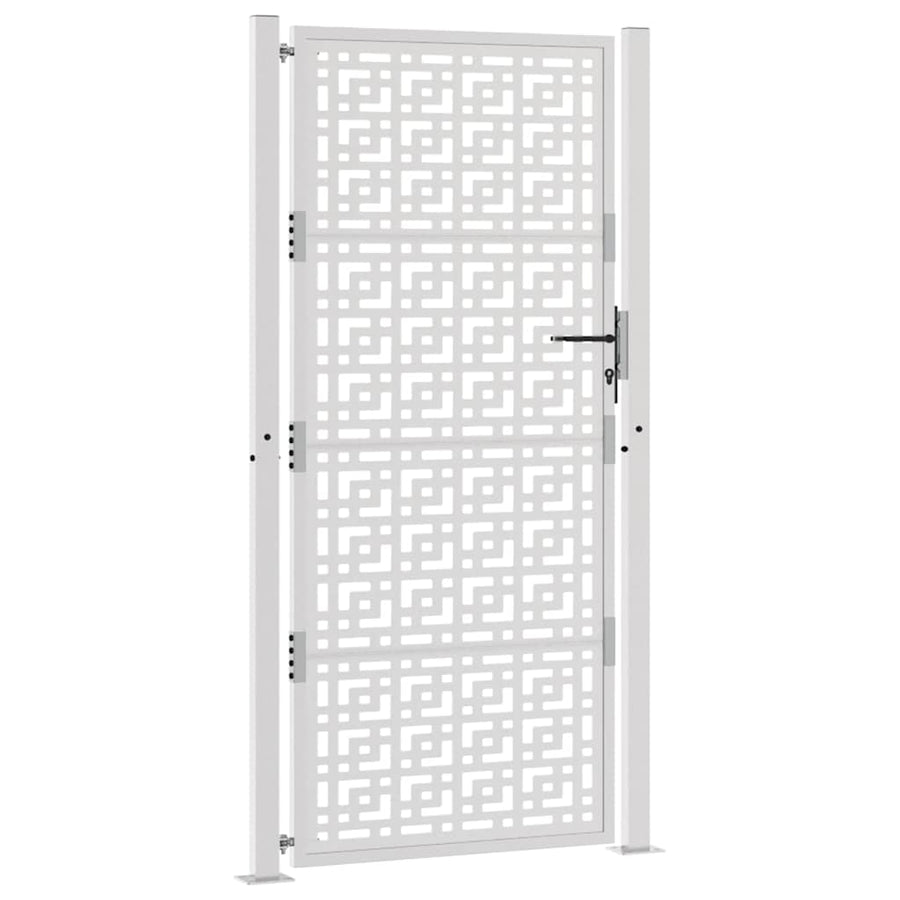 Poort met kruisontwerp 105x205 cm weervast staal