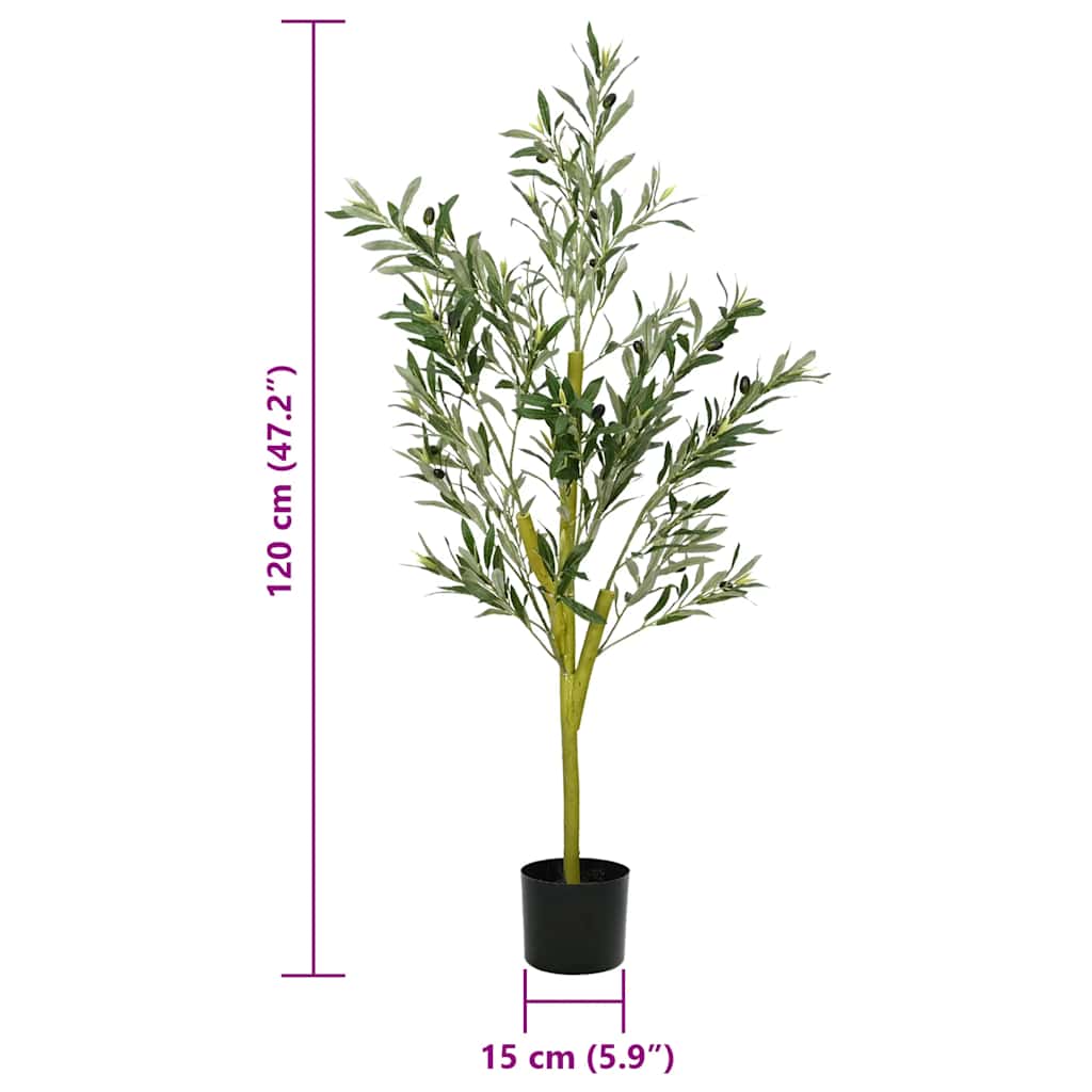 Kunstolijfboom 450 blaadjes 120 cm groen