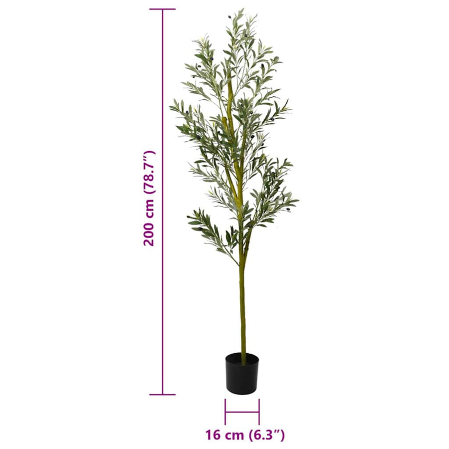 Kunstolijfboom 800 blaadjes 200 cm groen