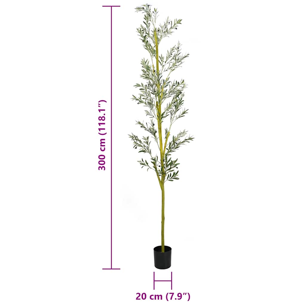 Kunstolijfboom 1000 blaadjes 300 cm groen