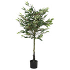 Kunstplant ficus 130 cm groen 480 bladeren