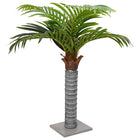 Artificial palm tree 6 leaves 100 cm green