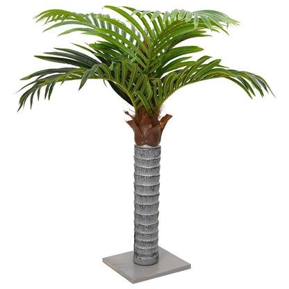 Kunstpalmboom 6 bladeren 100 cm groen