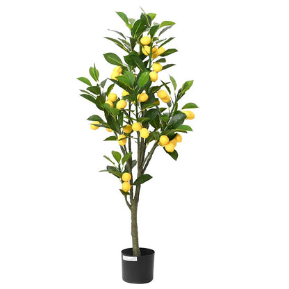 Kunstcitroenboom 136 blaadjes 120 cm groen