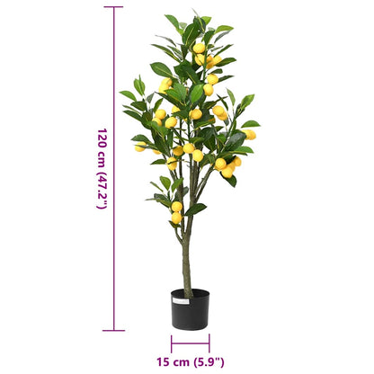 Kunstcitroenboom 136 blaadjes 120 cm groen