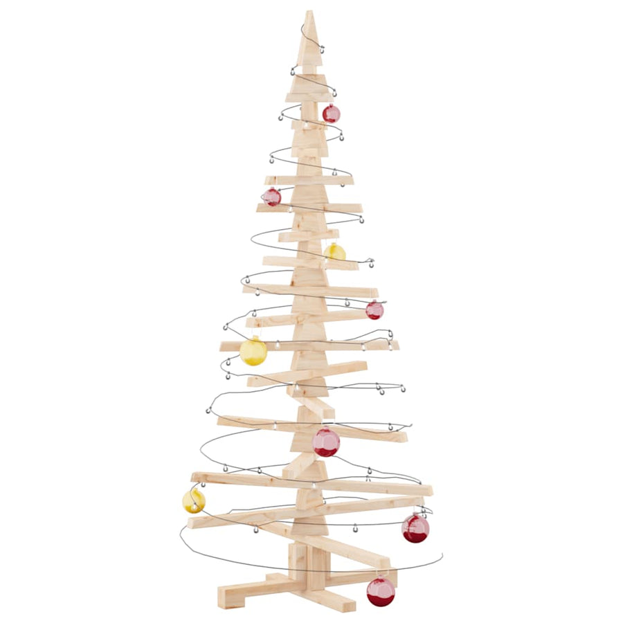 Houten Kerstboom ter Decoratie 150 cm Massief Grenenhout