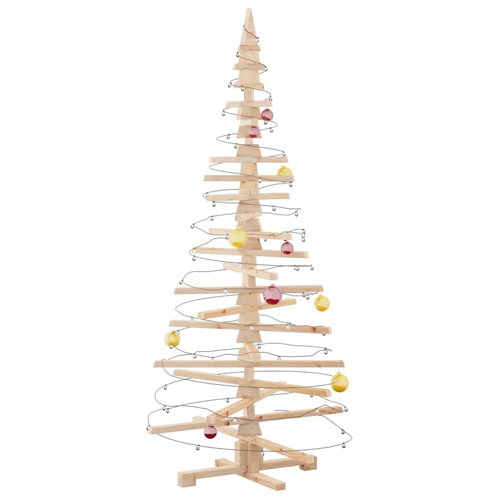 Kerstdecoratie Kerstboom Massief Grenenhout 180 cm