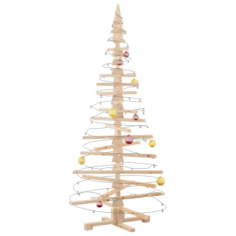 Kerstdecoratie Kerstboom Massief Grenenhout 180 cm