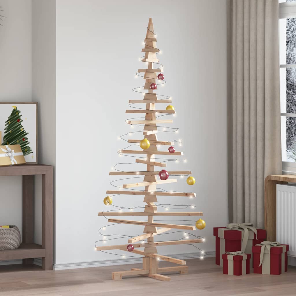 Kerstdecoratie Kerstboom Massief Grenenhout 180 cm