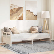 Slaapbank 80x200 cm massief grenenhout wit