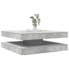 Salontafel 90x90x34,5 cm betongrijs draaibaar