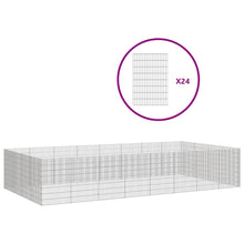 Dierenverblijf 24 Panelen Gegalvaniseerd Ijzer 54 x 80 cm