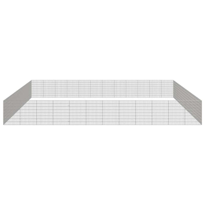 Dierenverblijf 48 Panelen Gegalvaniseerd Ijzer 54 x 80 cm