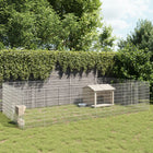 Animal enclosure 24 panels 54x100 cm galvanized iron