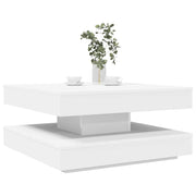Salontafel 70x70x34,5 cm wit draaibaar