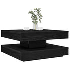 Salontafel 70x70x34,5 cm zwart draaibaar