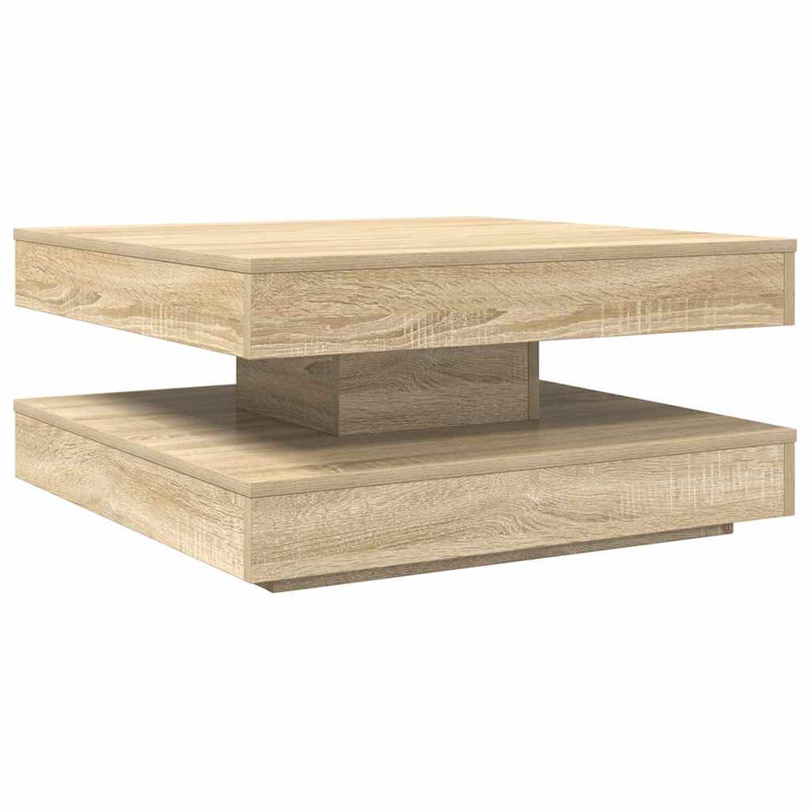 Salontafel 360 Graden Draaibaar 70X70X34,5 Cm Kleur 70 x 70 x 34.5 cm