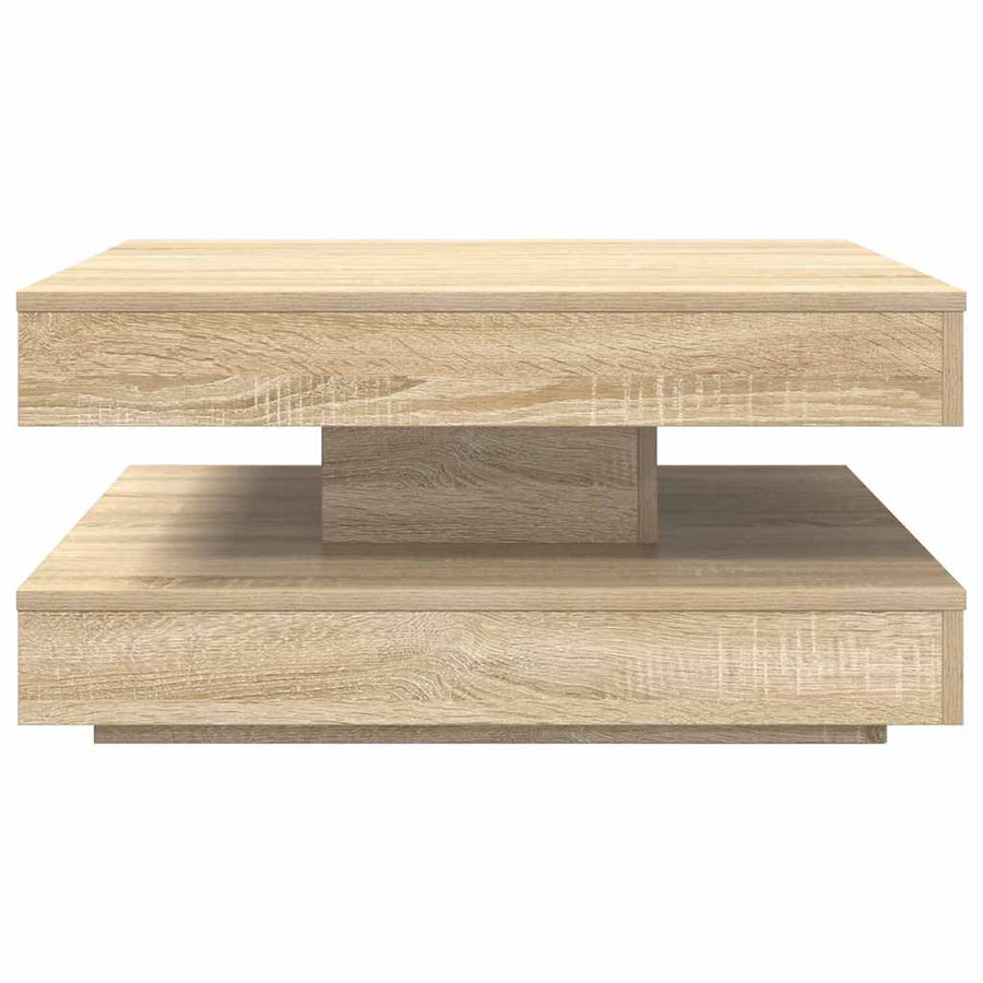 Salontafel 360 Graden Draaibaar 70X70X34,5 Cm Kleur 70 x 70 x 34.5 cm