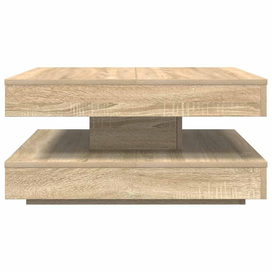 Salontafel 360 Graden Draaibaar 70X70X34,5 Cm Kleur 70 x 70 x 34.5 cm