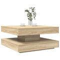 Salontafel 360 Graden Draaibaar 70X70X34,5 Cm Kleur 70 x 70 x 34.5 cm
