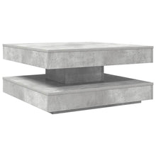 Salontafel 360 graden draaibaar 70x70x34,5 cm betongrijs