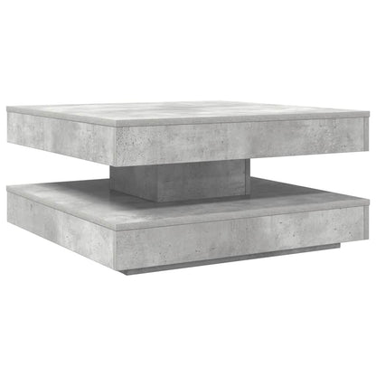Salontafel 360 graden draaibaar 70x70x34,5 cm betongrijs