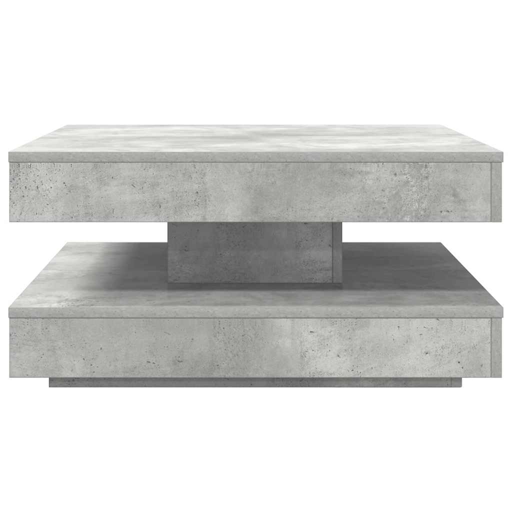 Salontafel 360 graden draaibaar 70x70x34,5 cm betongrijs