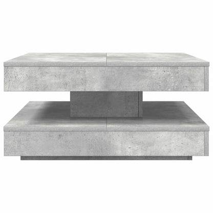 Salontafel 360 graden draaibaar 70x70x34,5 cm betongrijs