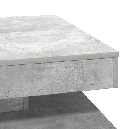 Salontafel 360 graden draaibaar 70x70x34,5 cm betongrijs