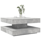 Salontafel 70x70x34,5 cm betongrijs draaibaar