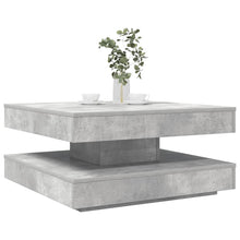 Salontafel 360 graden draaibaar 70x70x34,5 cm betongrijs