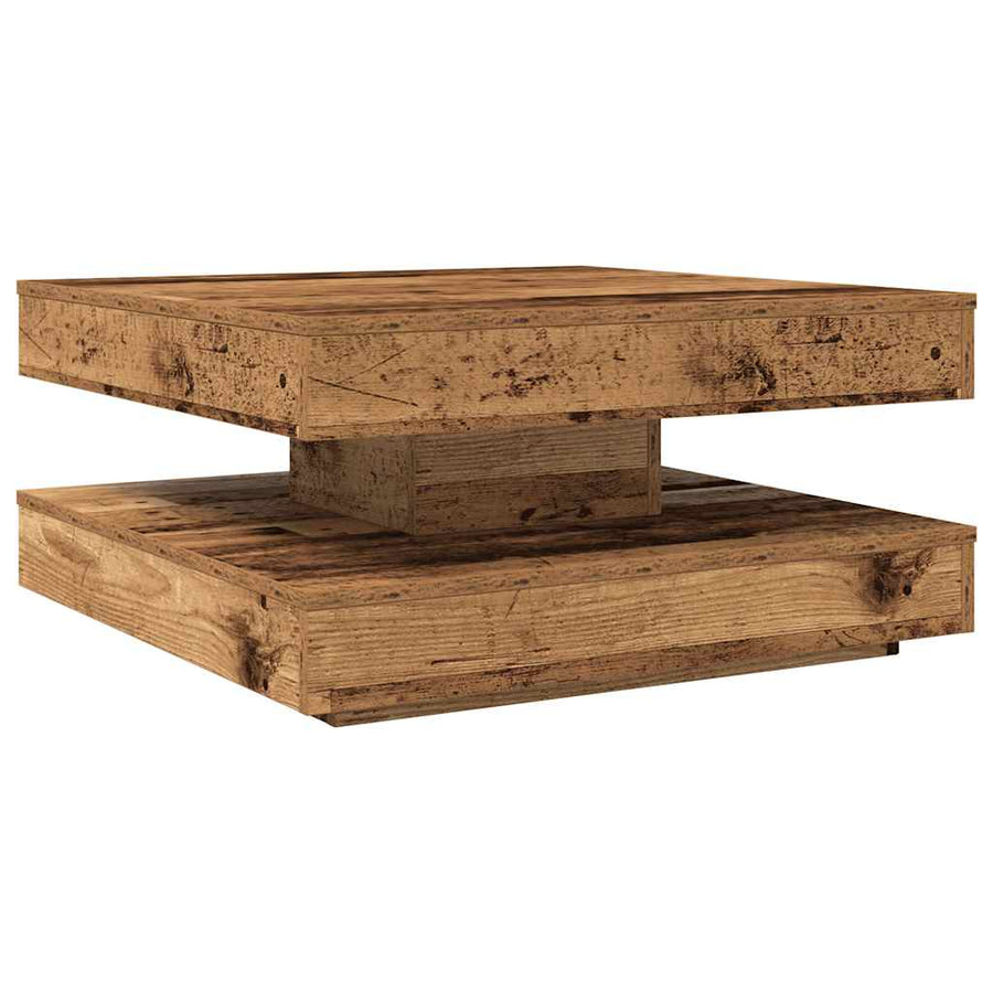 Salontafel 360 Graden Draaibaar 70X70X34,5 Cm Kleurig 70 x 70 x 34.5 cm