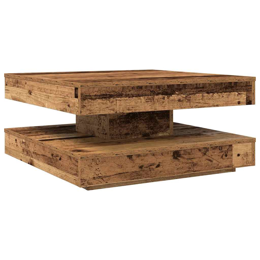 Salontafel 360 Graden Draaibaar 70X70X34,5 Cm Kleurig 70 x 70 x 34.5 cm