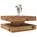 Salontafel 360 Graden Draaibaar 70X70X34,5 Cm Kleurig 70 x 70 x 34.5 cm