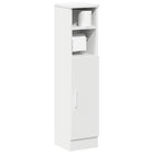 Bathroom cabinet with toilet paper holder 20.5x22x90 cm white