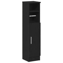 Badkamerkast Met Rolhouder 20,5X22X90 Cm Zwart